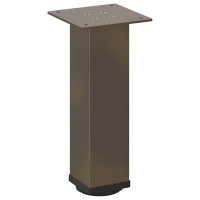 Produktbild för Soffbordsben 4 st naturstål 42-44 cm stål