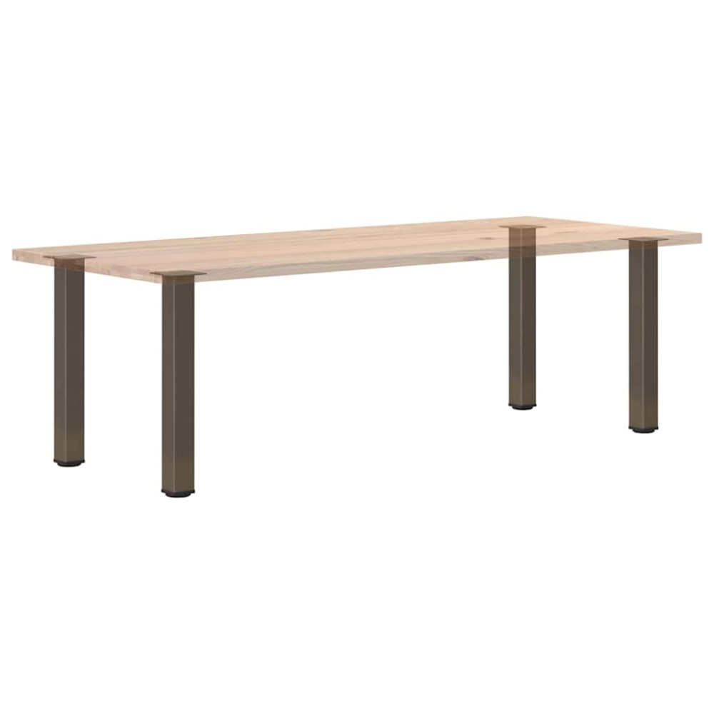 Produktbild för Konsolbordsben 4 st naturstål 72-74 cm stål