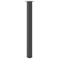 Produktbild för Barbordsben 4 st antracit 110-112 cm stål