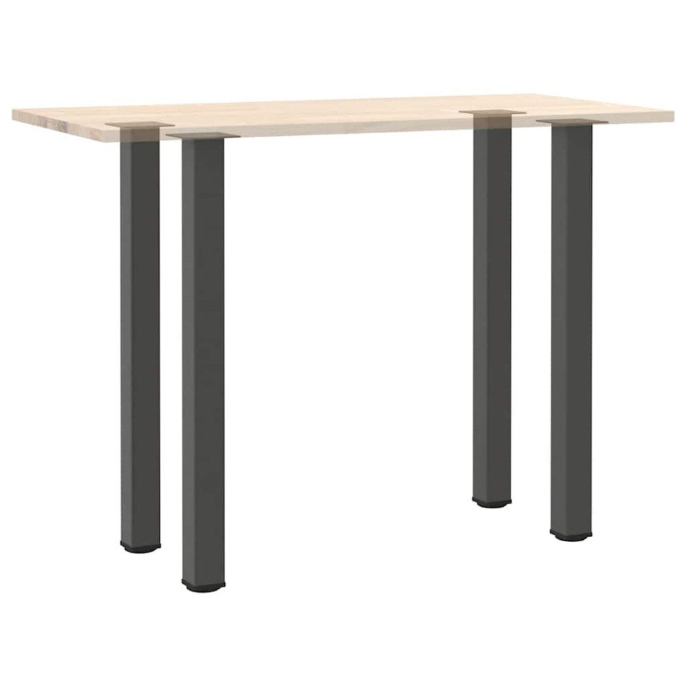 Produktbild för Barbordsben 4 st antracit 110-112 cm stål