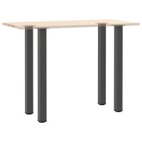 Produktbild för Barbordsben 4 st antracit 110-112 cm stål