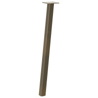 Produktbild för Konsolbordsben 4 st naturstål 72 cm stål