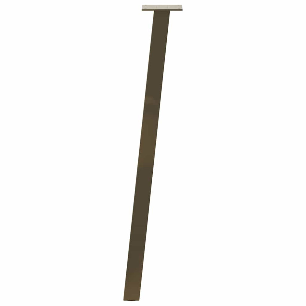 Produktbild för Konsolbordsben 4 st naturstål 72 cm stål