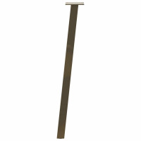 Produktbild för Konsolbordsben 4 st naturstål 72 cm stål