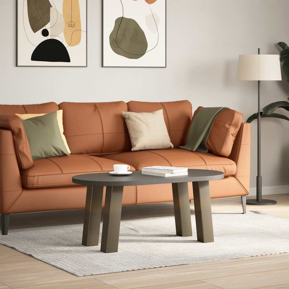 Produktbild för Soffbordsben 4 st naturstål 42 cm stål