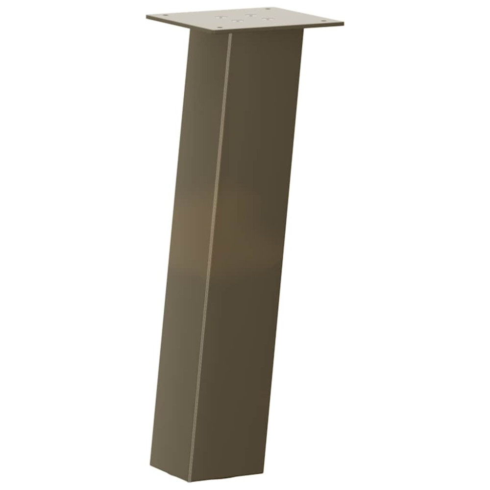 Produktbild för Soffbordsben 4 st naturstål 42 cm stål