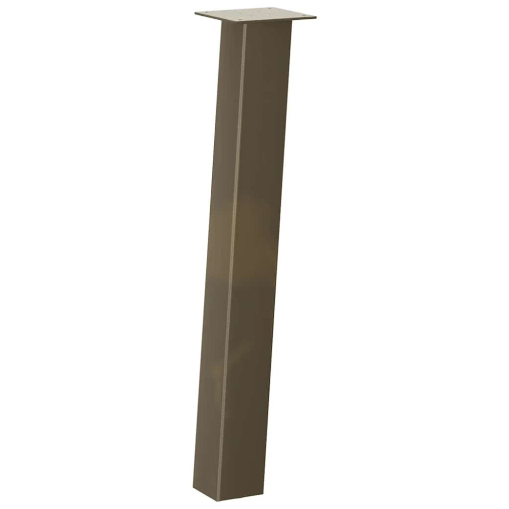 Produktbild för Konsolbordsben 4 st naturstål 72 cm stål