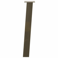 Produktbild för Konsolbordsben 4 st naturstål 72 cm stål