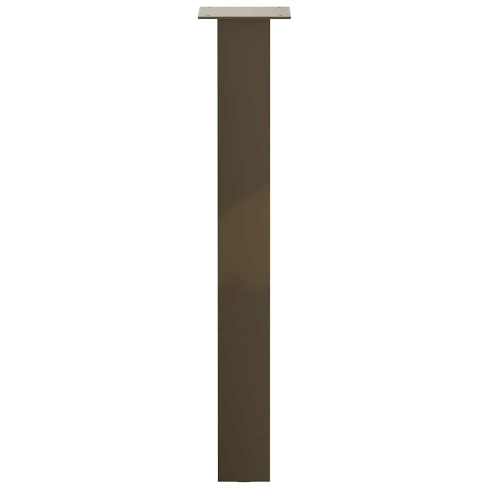 Produktbild för Konsolbordsben 4 st naturstål 72 cm stål