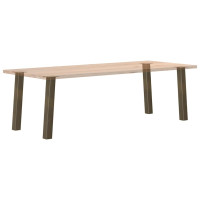 Produktbild för Konsolbordsben 4 st naturstål 72 cm stål