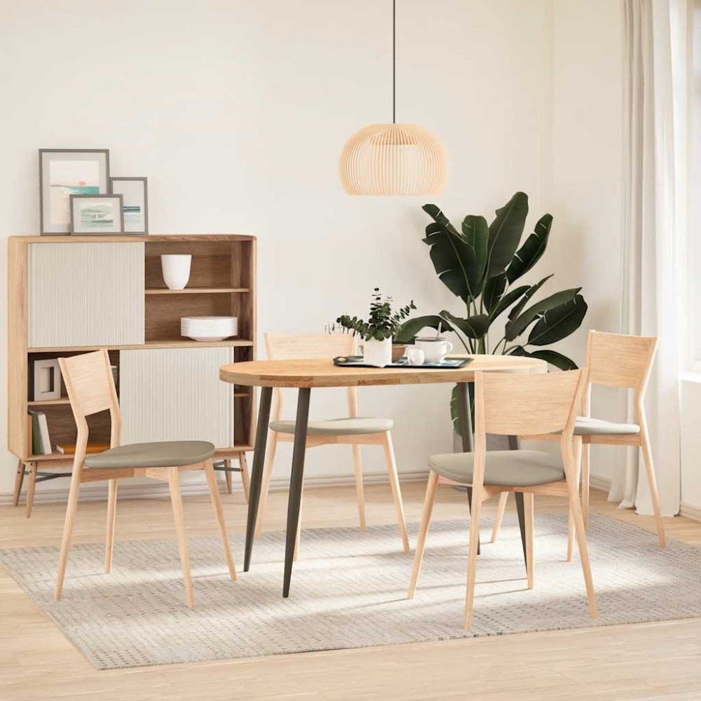 Produktbild för Konsolbordsben koniska 4 st naturstål 72-73 cm stål