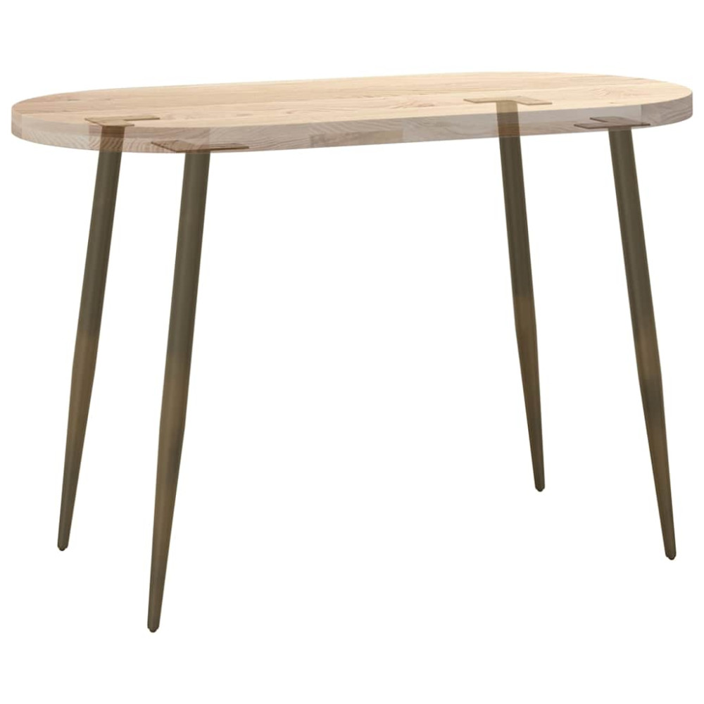 Produktbild för Konsolbordsben koniska 4 st naturstål 72-73 cm stål