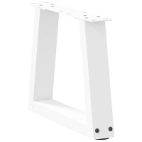 Produktbild för Soffbordsben V-formade 2 st vita 30x(30-31,3) cm stål
