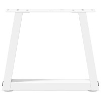 Produktbild för Soffbordsben V-formade 2 st vita 30x(30-31,3) cm stål