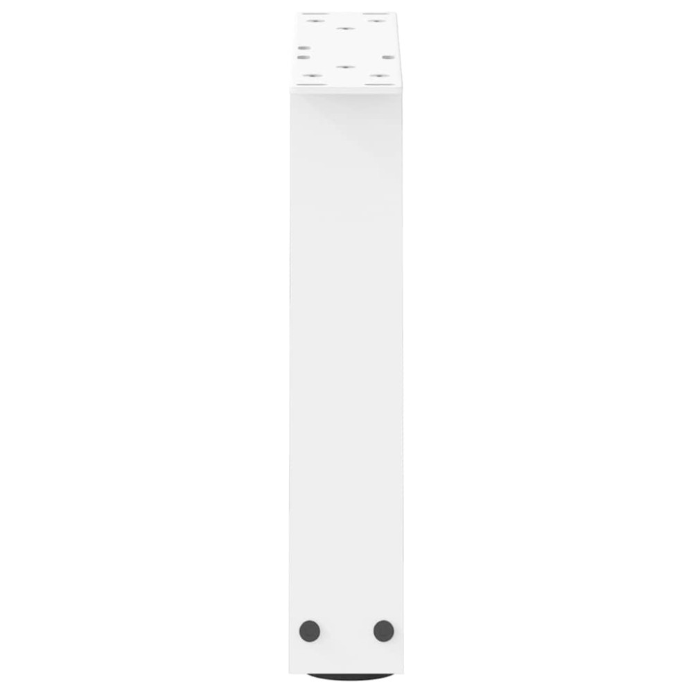 Produktbild för Soffbordsben V-formade 2 st vita 30x(30-31,3) cm stål