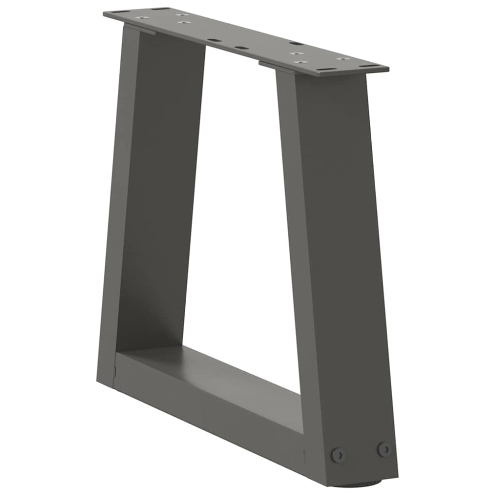 Produktbild för Soffbordsben V-formade 2 st antracit 30x(30-31,3) cm stål