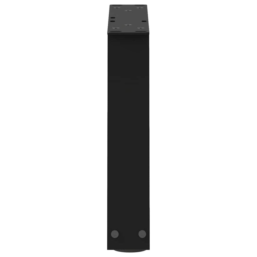 Produktbild för Soffbordsben V-formade 2 st svarta 40x(30-31,3) cm stål