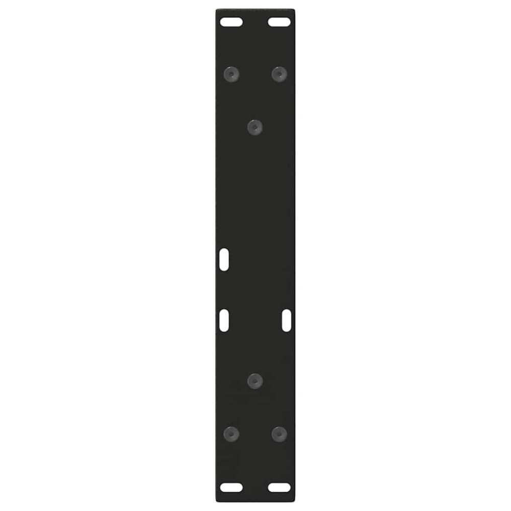Produktbild för Soffbordsben V-formade 2 st svarta 40x(30-31,3) cm stål