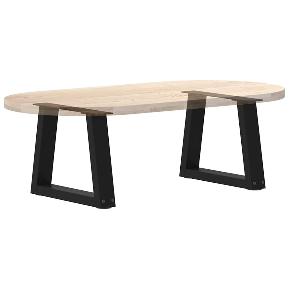 Produktbild för Soffbordsben V-formade 2 st svarta 40x(30-31,3) cm stål