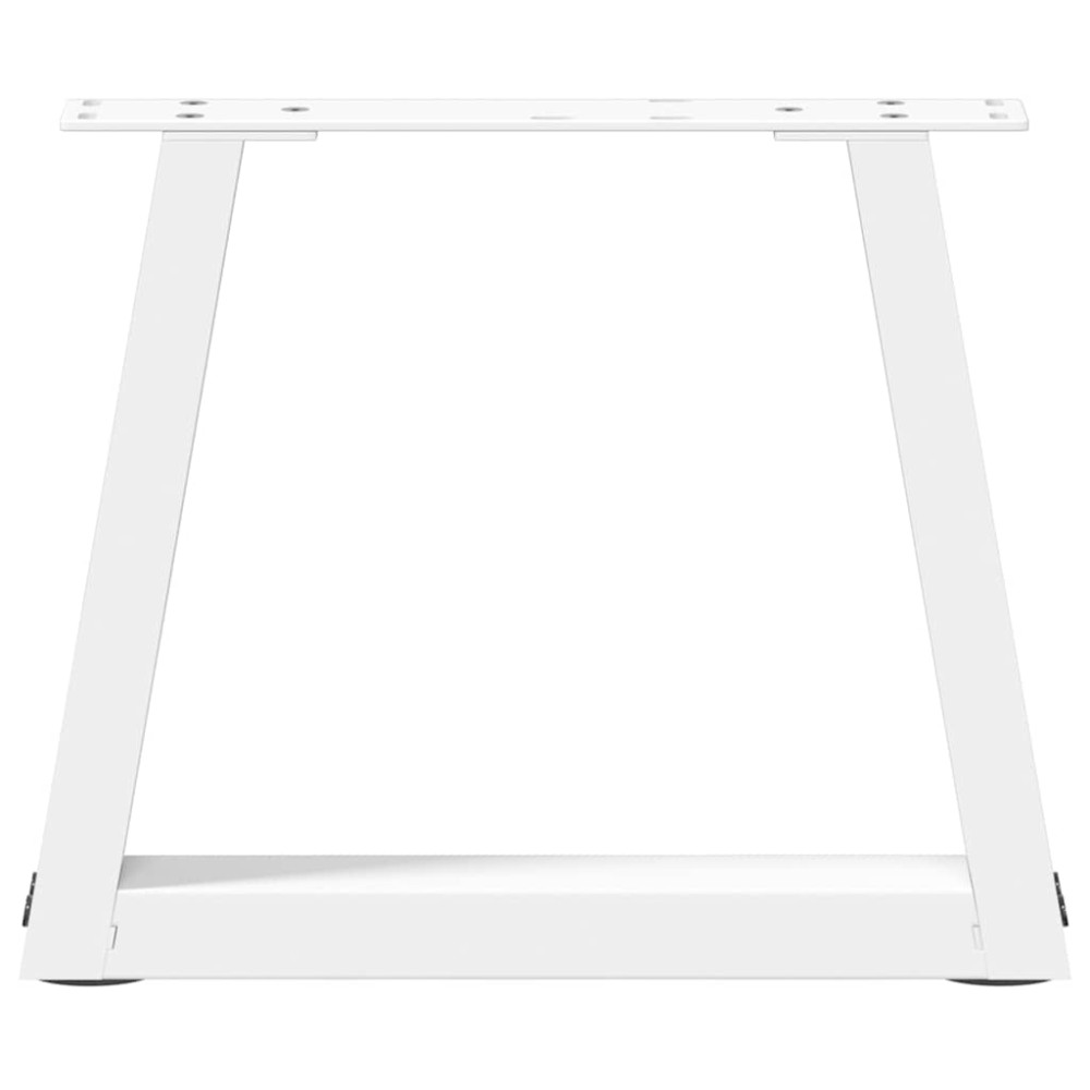 Produktbild för Soffbordsben V-formade 2 st vita 40x(30-31,3) cm stål