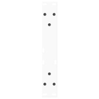 Produktbild för Soffbordsben V-formade 2 st vita 40x(30-31,3) cm stål