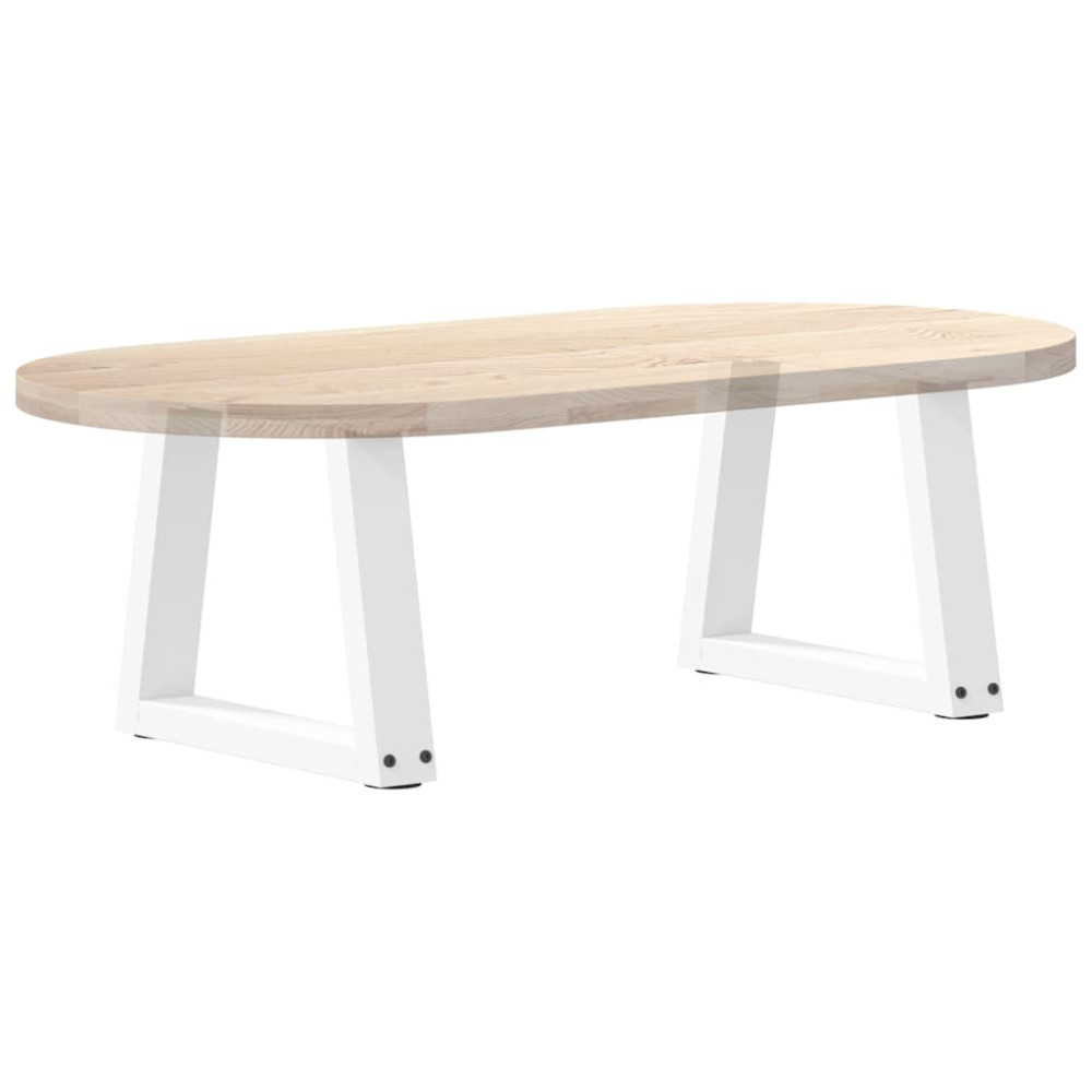 Produktbild för Soffbordsben V-formade 2 st vita 40x(30-31,3) cm stål