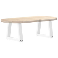 Produktbild för Soffbordsben V-formade 2 st vita 40x(30-31,3) cm stål