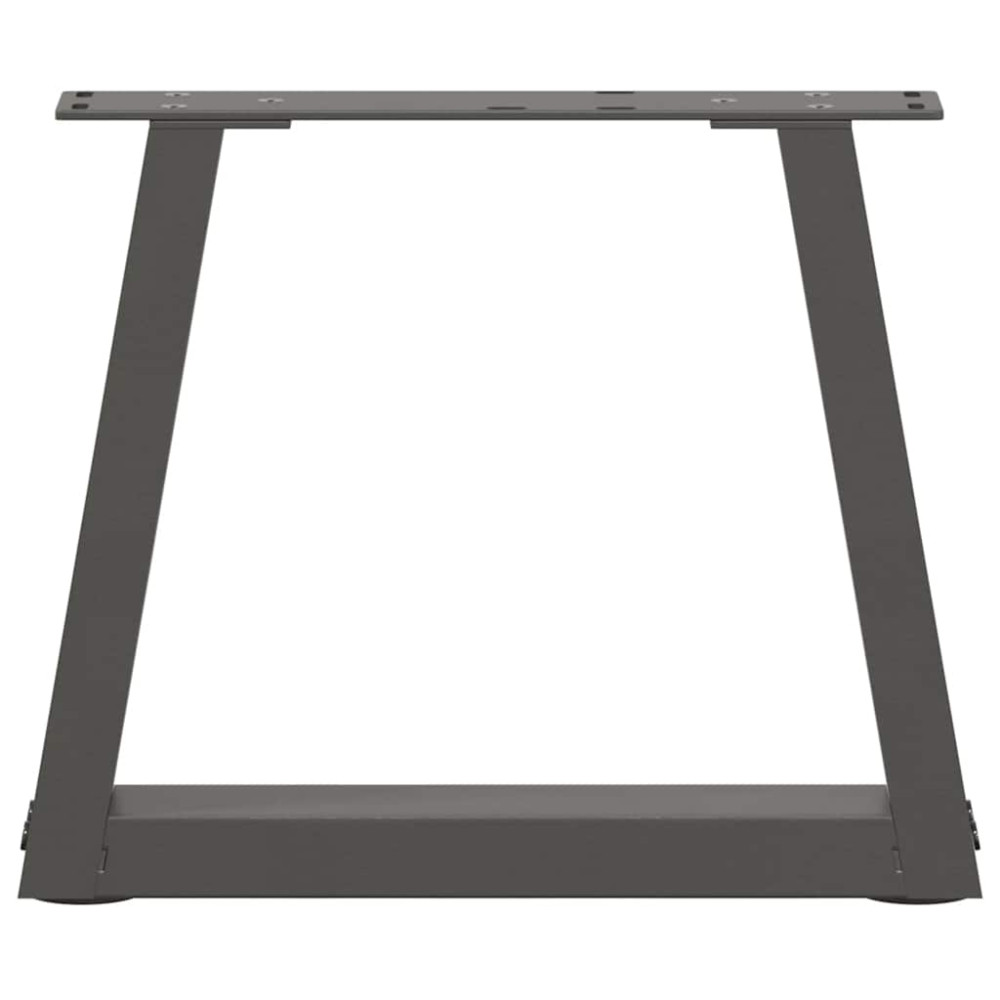 Produktbild för Soffbordsben V-formade 2 st antracit 40x(30-31,3) cm stål