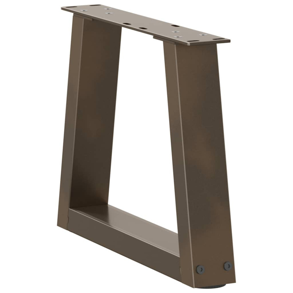 Produktbild för Soffbordsben V-formade 2 st naturstål 40x(30-31,3) cm stål