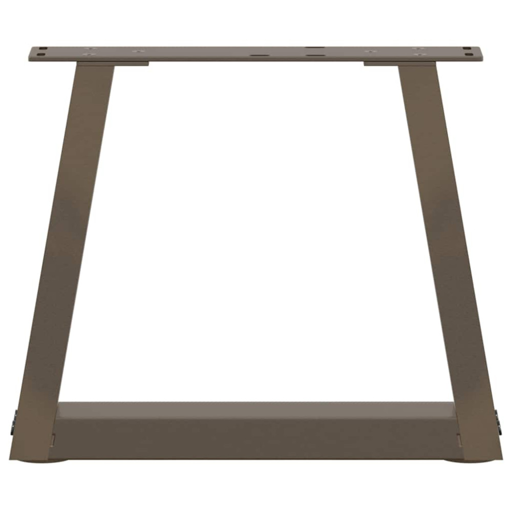 Produktbild för Soffbordsben V-formade 2 st naturstål 40x(30-31,3) cm stål
