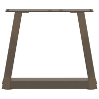Produktbild för Soffbordsben V-formade 2 st naturstål 40x(30-31,3) cm stål