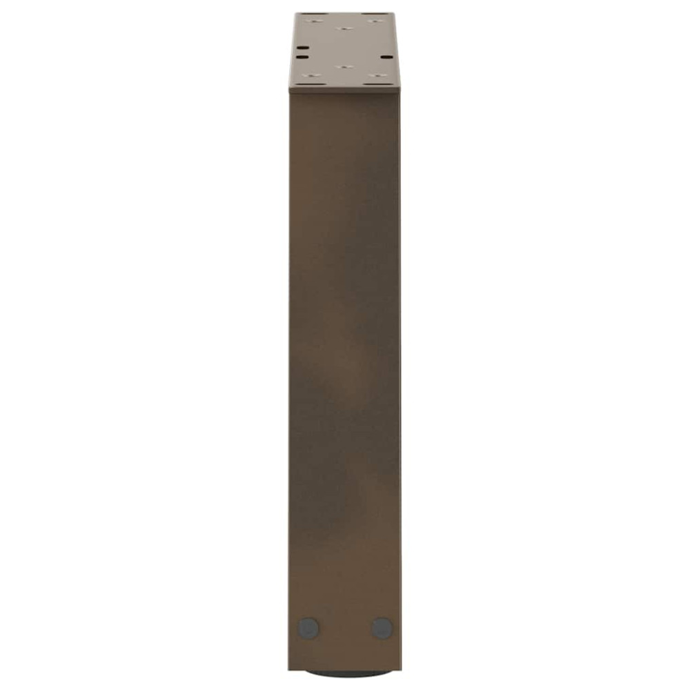 Produktbild för Soffbordsben V-formade 2 st naturstål 40x(30-31,3) cm stål
