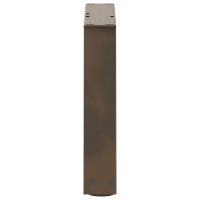 Produktbild för Soffbordsben V-formade 2 st naturstål 40x(30-31,3) cm stål