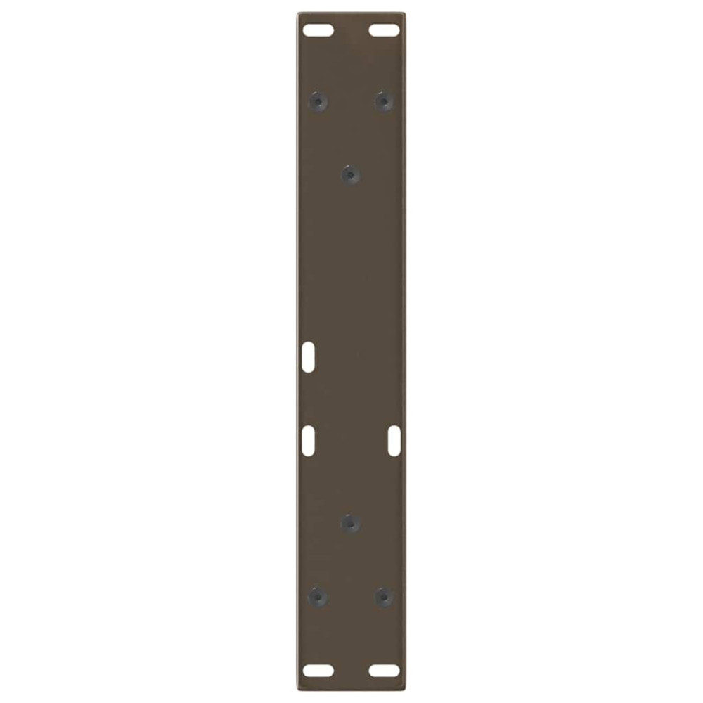 Produktbild för Soffbordsben V-formade 2 st naturstål 40x(30-31,3) cm stål