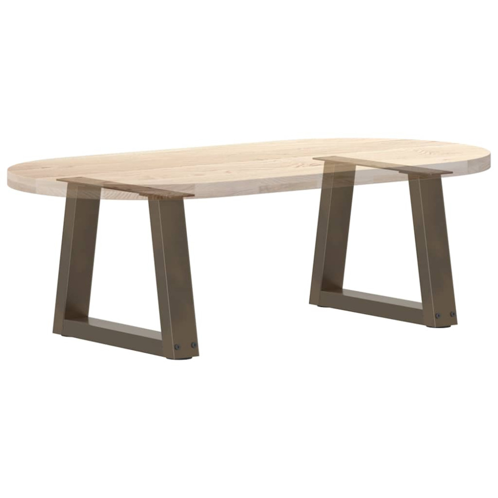 Produktbild för Soffbordsben V-formade 2 st naturstål 40x(30-31,3) cm stål