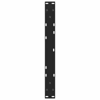 Produktbild för Soffbordsben V-formade 2 st svarta 50x(30-31,3) cm stål