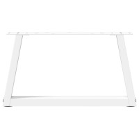 Produktbild för Soffbordsben V-formade 2 st vita 50x(30-31,3) cm stål