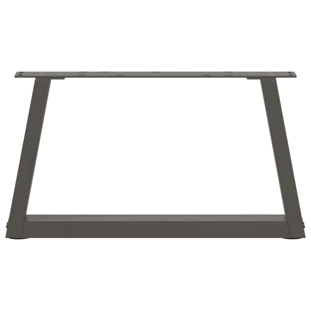 Produktbild för Soffbordsben V-formade 2 st antracit 50x(30-31,3) cm stål