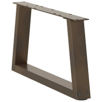 Produktbild för Soffbordsben V-formade 2 st naturstål 50x(30-31,3) cm stål