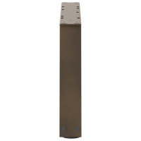 Produktbild för Soffbordsben V-formade 2 st naturstål 50x(30-31,3) cm stål