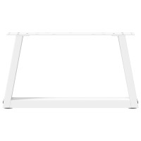 Produktbild för Soffbordsben V-formade 2 st vita 60x(30-31,3) cm stål