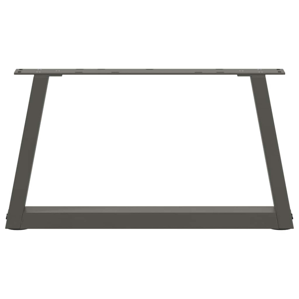 Produktbild för Soffbordsben V-formade 2 st antracit 60x(30-31,3) cm stål