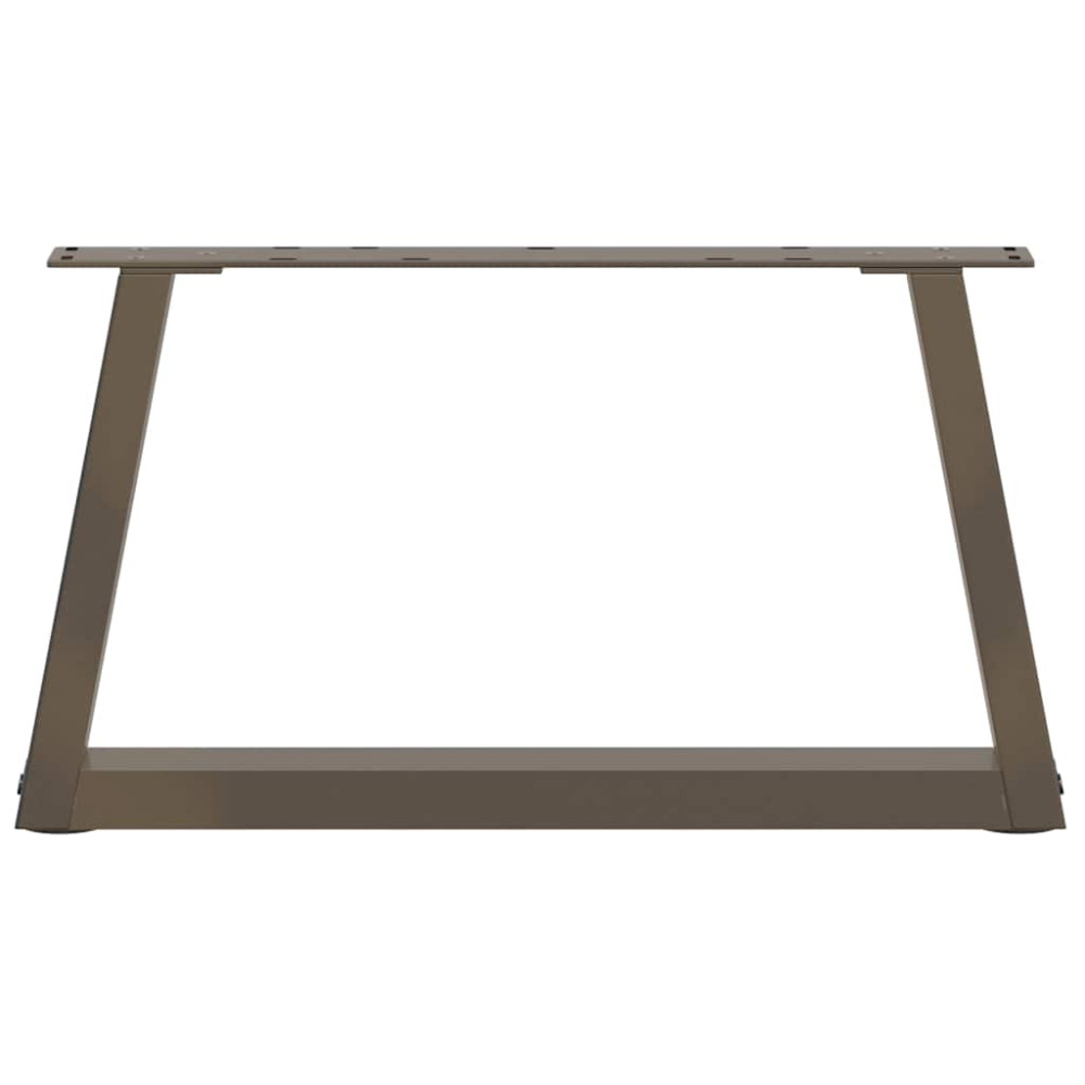 Produktbild för Soffbordsben V-formade 2 st naturstål 60x(30-31,3) cm stål