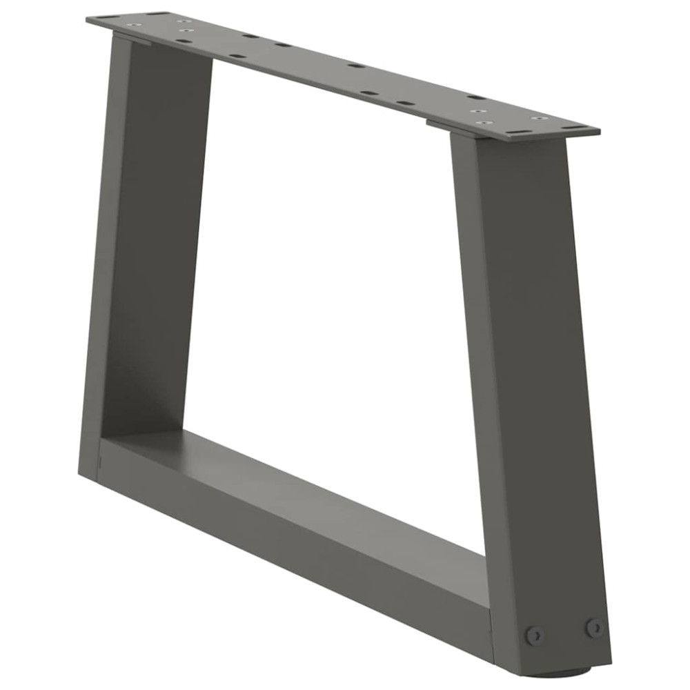 Produktbild för Soffbordsben V-formade 2 st antracit 70x(30-31,3) cm stål