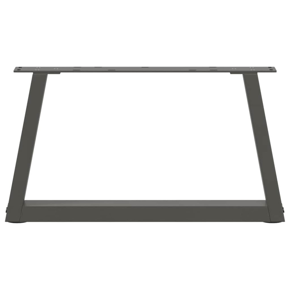 Produktbild för Soffbordsben V-formade 2 st antracit 70x(30-31,3) cm stål