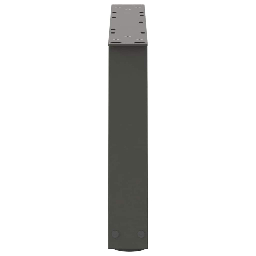 Produktbild för Soffbordsben V-formade 2 st antracit 70x(30-31,3) cm stål