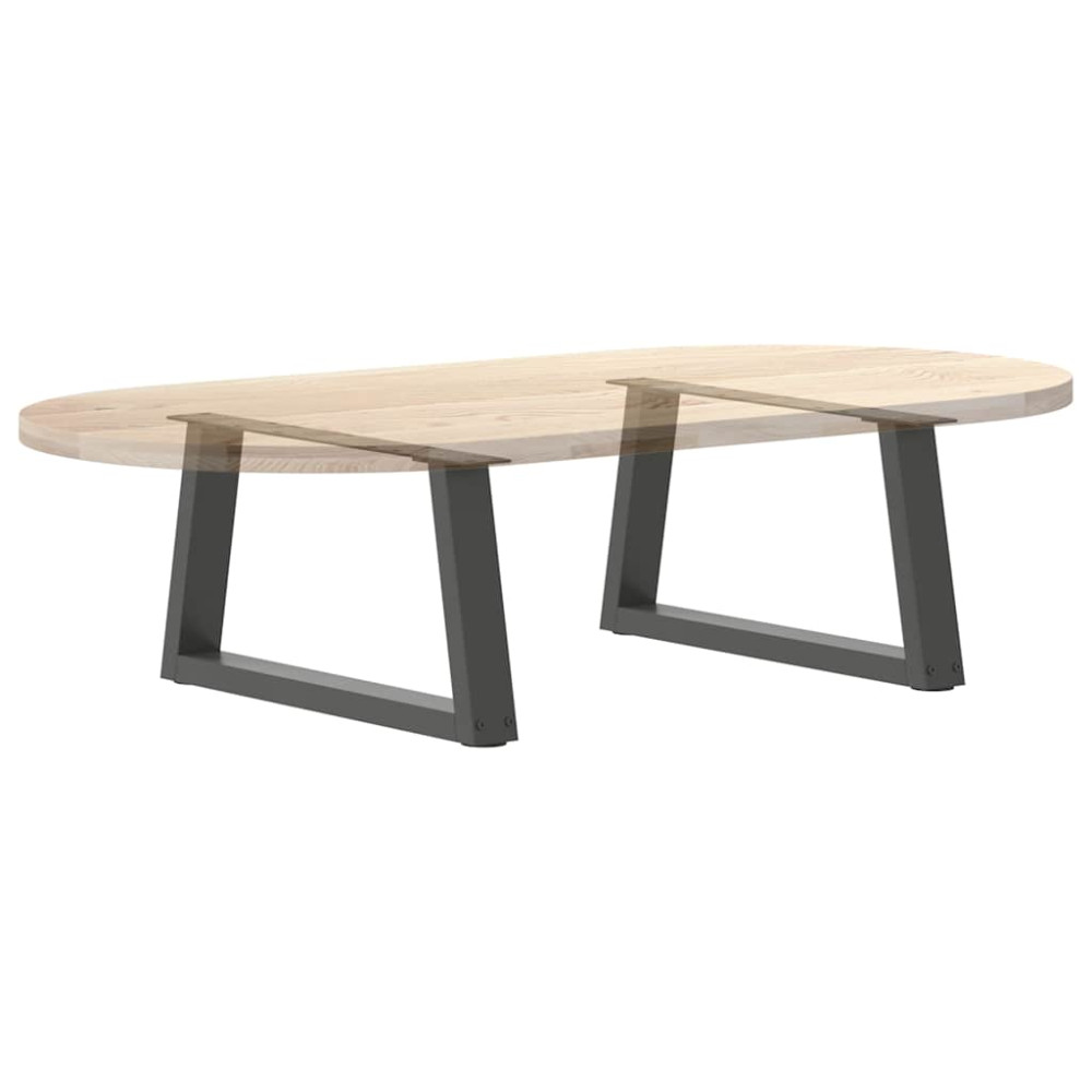 Produktbild för Soffbordsben V-formade 2 st antracit 70x(30-31,3) cm stål