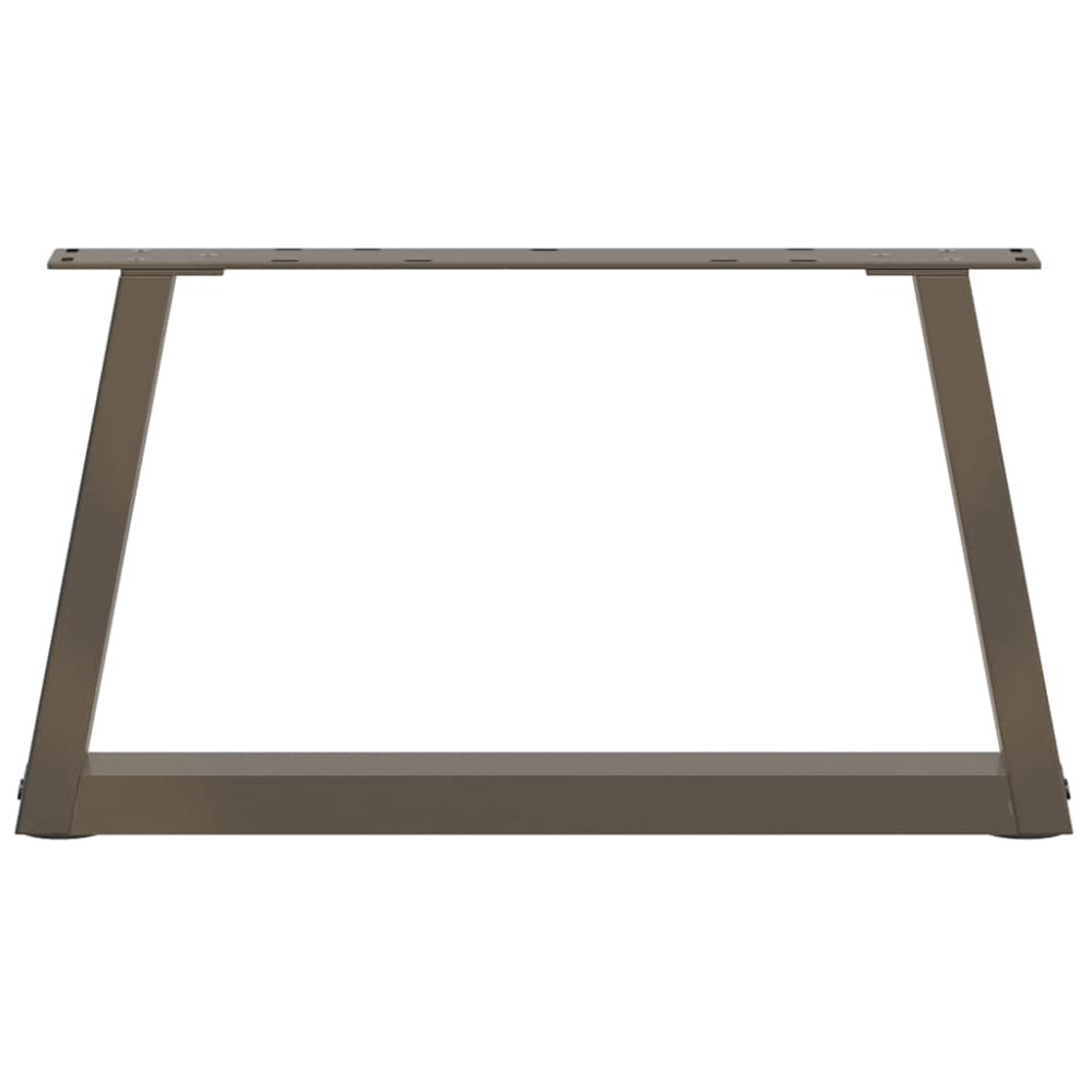 Produktbild för Soffbordsben V-formade 2 st naturstål 70x(30-31,3) cm stål
