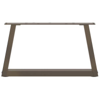Produktbild för Soffbordsben V-formade 2 st naturstål 70x(30-31,3) cm stål