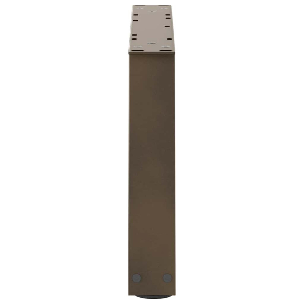 Produktbild för Soffbordsben V-formade 2 st naturstål 70x(30-31,3) cm stål